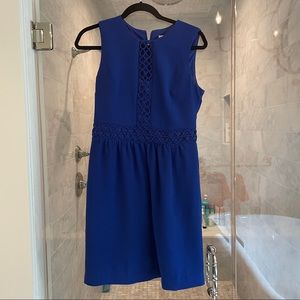 Trina Turk short royal blue dress sleeveless size 4